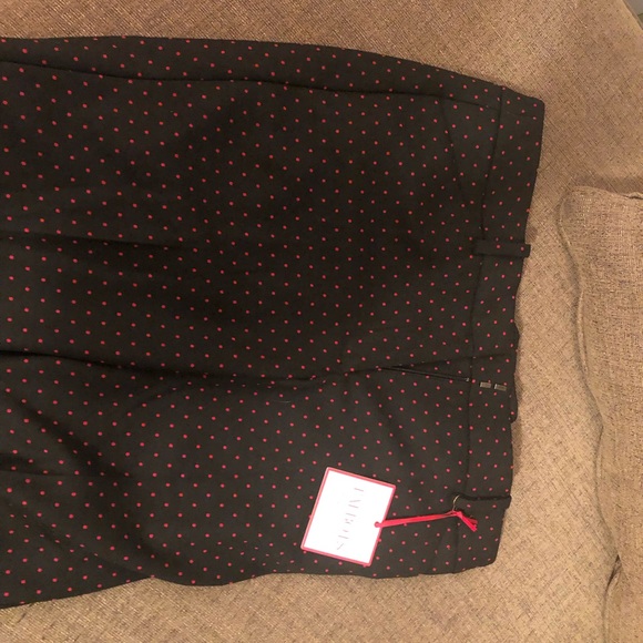 Talbots black w/red dot Hampshire ankle pant NWT - Picture 6 of 8